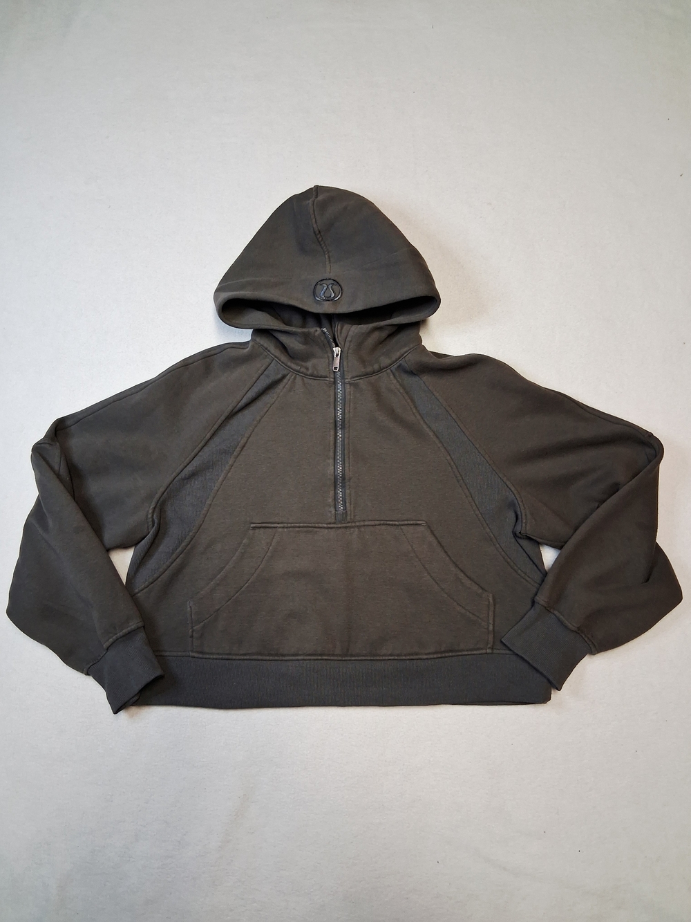 lululemon athletica Women's Half-Zip Hooded Sweater - Charcoal